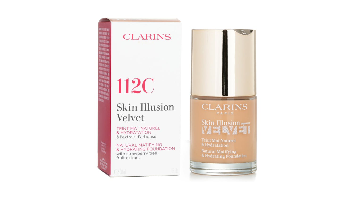 Skin Illusion Velvet Natural Matifying & Hydrating Foundation - # 112C Amber - 30ml/1oz