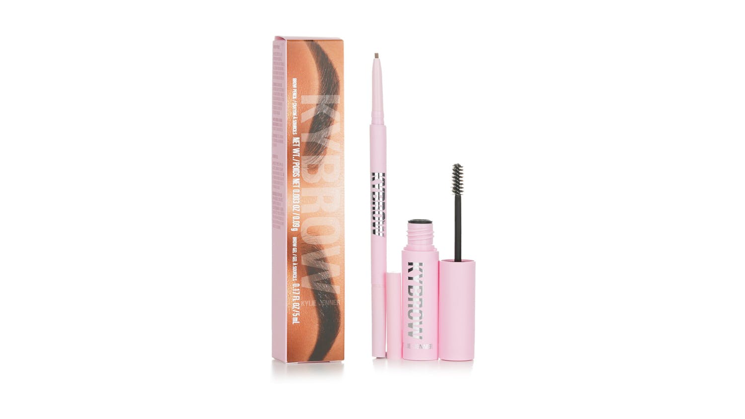 KyBrow Kit: Brow Gel 5ml + Brow Pencil 0.09g - # 003 Cool Brown - 2pcs