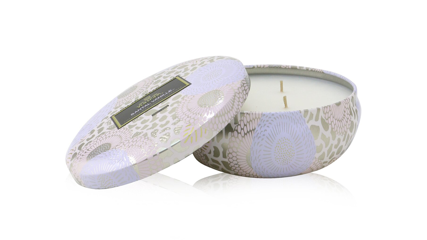 Voluspa 3 Wick Decorative Tin Candle - Santal Vanille - 340g/12oz