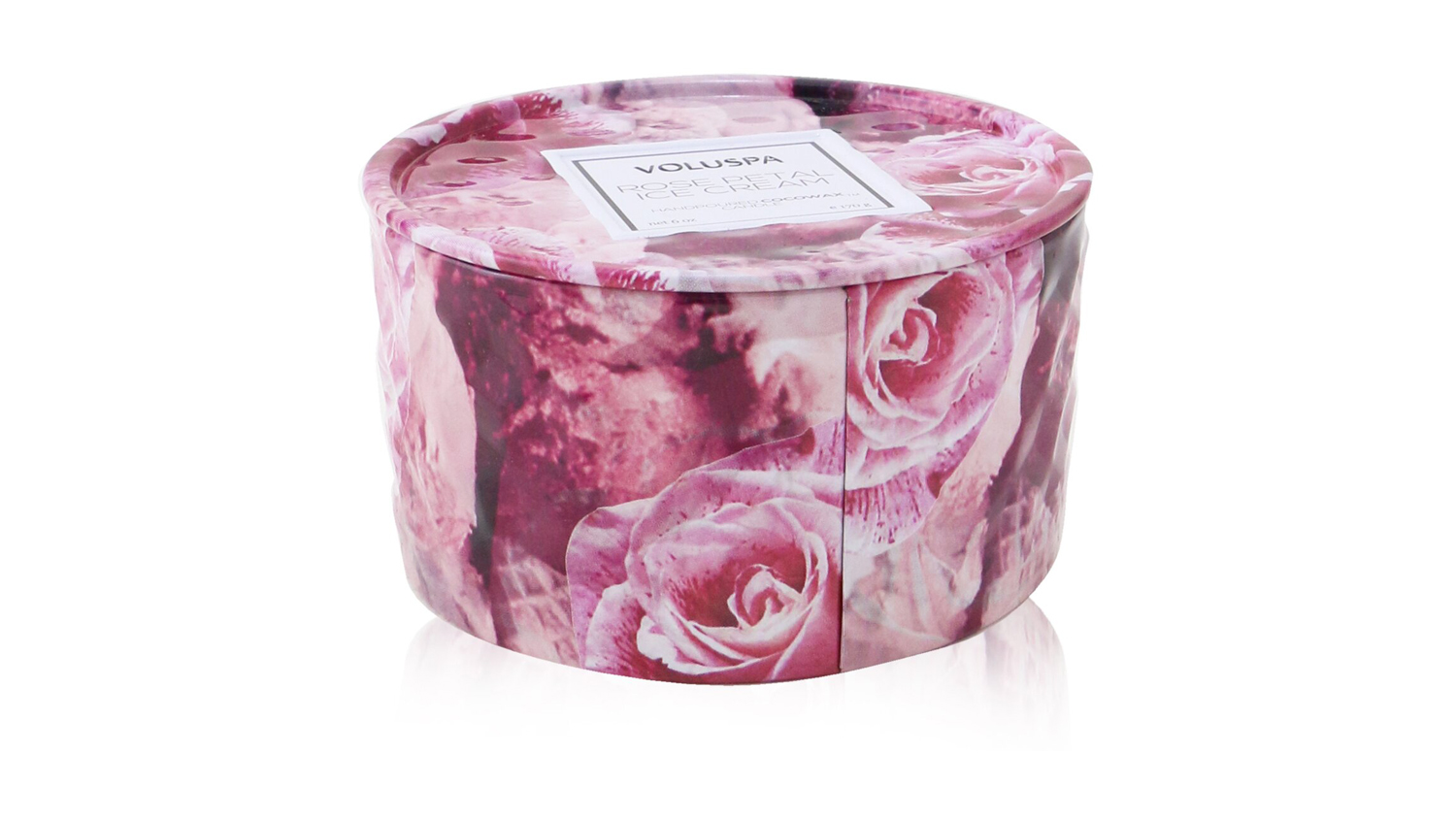 Voluspa 2 Wick Tin Candle - Rose Petal Ice Cream - 170g/6oz