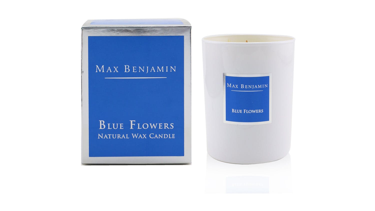 Candle - Blue Flowers - 190g/6.5oz