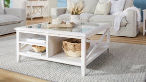 Clifton Glass Top Coffee Table
