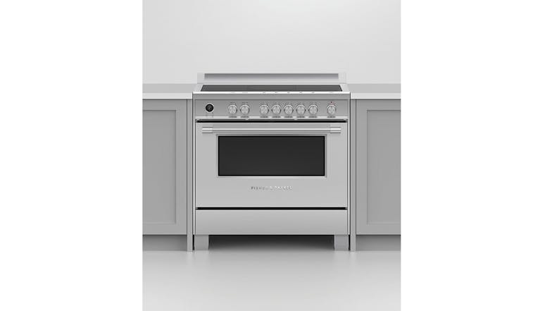 Fisher & Paykel 90CM Freestanding Oven with Induction Cooktop - Stainless Steel