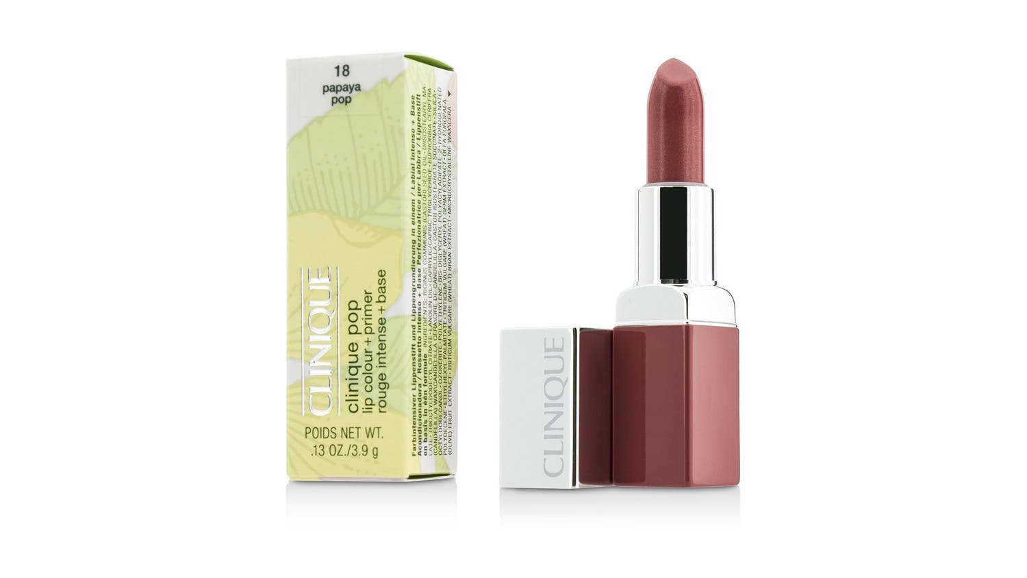 Clinique Pop Lip Colour + Primer - # 18 Papaya Pop - 3.9g/0.13oz