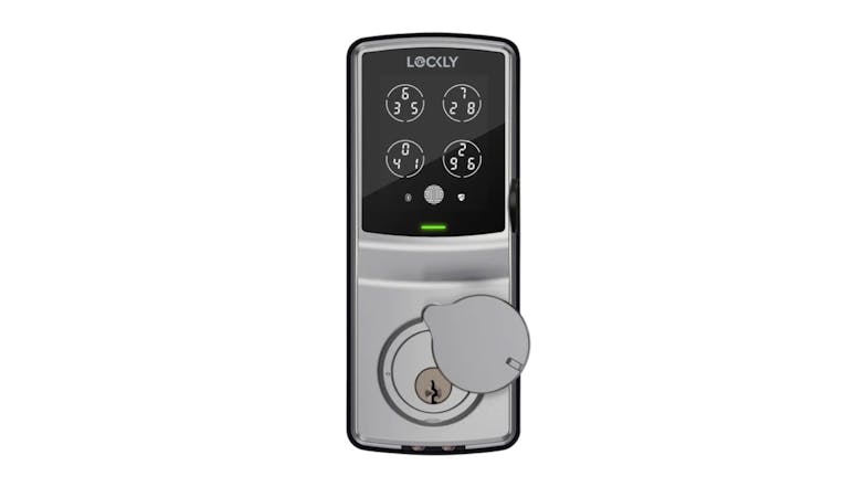 Lockly Secure Pro Deadbolt Smart Door Lock - Satin Nickel (with Fingerprint & Wi-Fi Enabled)