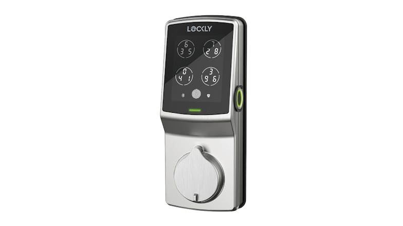 Lockly Secure Pro Deadbolt Smart Door Lock - Satin Nickel (with Fingerprint & Wi-Fi Enabled)