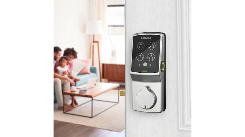 Lockly Secure Pro Deadbolt Smart Door Lock - Satin Nickel (with Fingerprint & Wi-Fi Enabled)