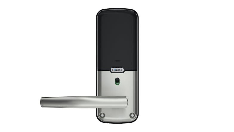 Lockly Secure Pro Latch Smart Door Lock - Satin Nickel (with Fingerprint & Wi-Fi Enabled)