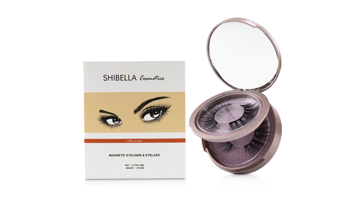 SHIBELLA Cosmetics Magnetic Eyeliner and Eyelash Kit - # Attraction - 3pcs
