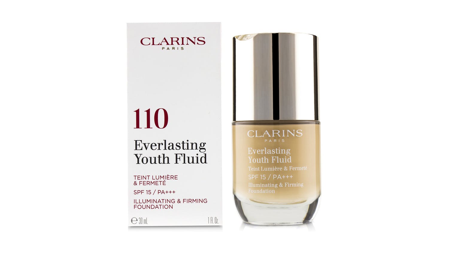 Clarins Everlasting Youth Fluid Illuminating and Firming Foundation SPF 15 - # 110 Honey - 30ml/1oz