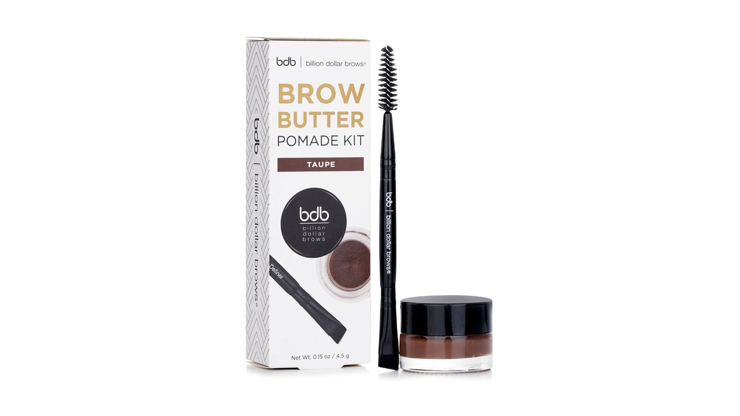 Billion Dollar Brows Brow Butter Pomade Kit: Brow Butter + Mini Duo Brow Definer - # Taupe - 2pcs