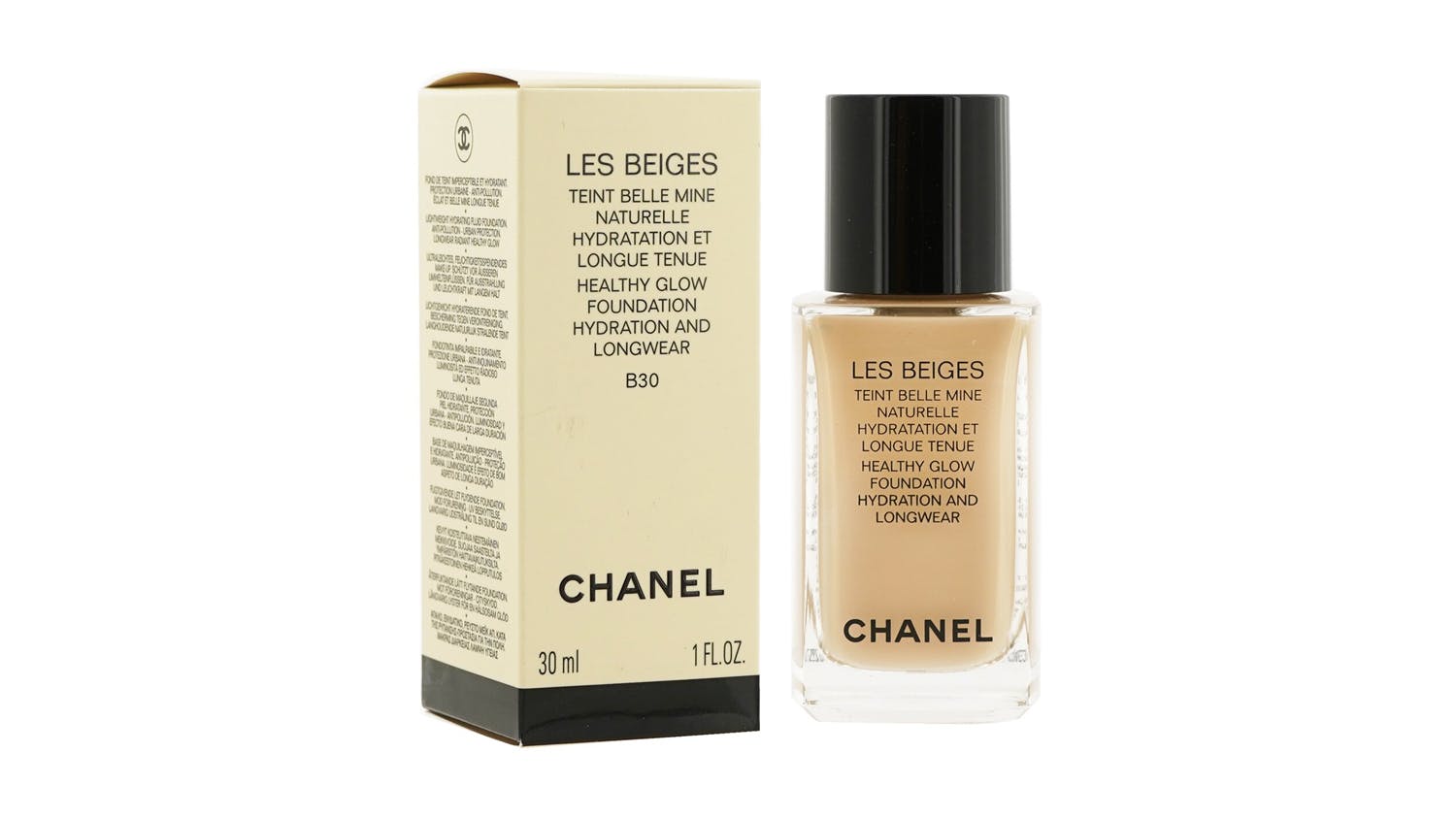 Chanel Les Beiges Teint Belle Mine Naturelle Healthy Glow Hydration And Longwear Foundation - # B30 - 30ml/1oz