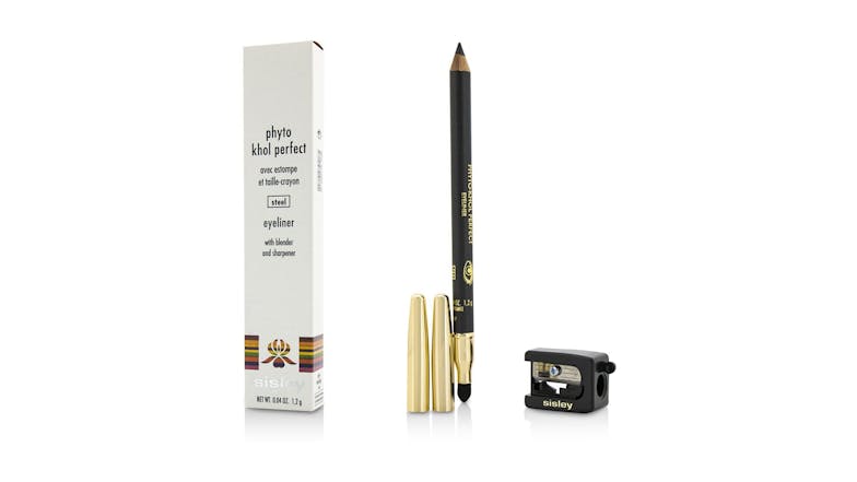 Phyto Khol Perfect Eyeliner (With Blender and Sharpener) - # Steel - 1.2g/0.04oz