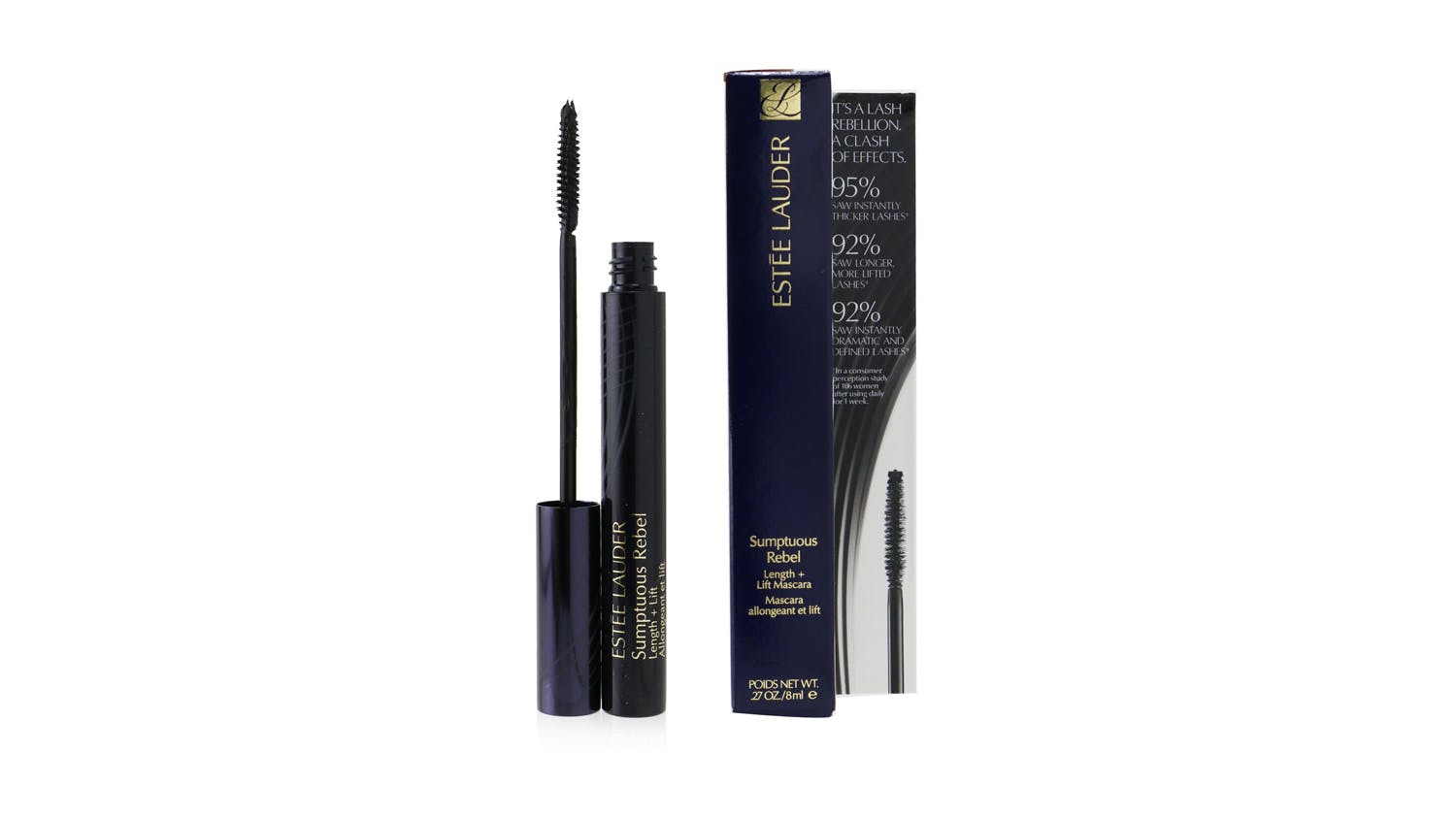 Estee Lauder Sumptuous Rebel Length + Lift Mascara - # 01 Black - 8ml/0.27oz