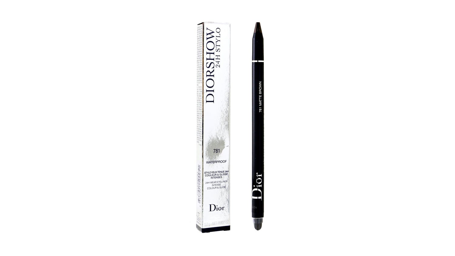 Diorshow 24H Stylo Waterproof Eyeliner - # 781 Matte Brown - 0.2g/0.007oz