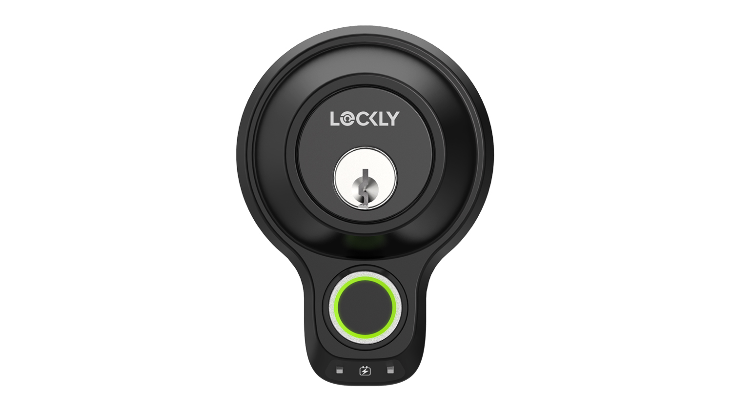 Lockly Flex Touch Deadbolt Smart Door Lock - Matte Black (with Fingerprint Sensor)