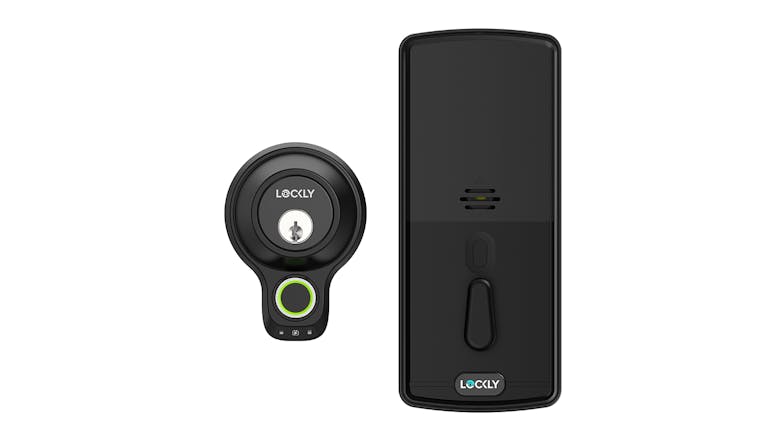 Lockly Flex Touch Deadbolt Smart Door Lock - Matte Black (with Fingerprint Sensor)
