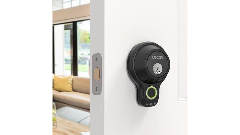 Lockly Flex Touch Deadbolt Smart Door Lock - Matte Black (with Fingerprint Sensor)