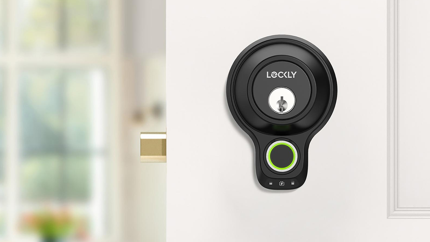 Lockly Flex Touch Deadbolt Smart Door Lock - Matte Black (with Fingerprint Sensor)