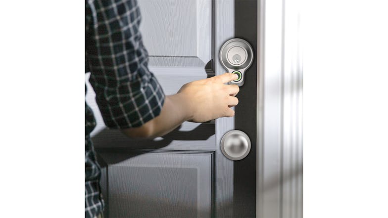 Lockly Flex Touch Deadbolt Smart Door Lock - Satin Nickel (with Fingerprint Sensor)