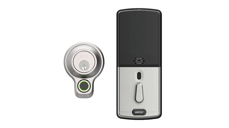 Lockly Flex Touch Deadbolt Smart Door Lock - Satin Nickel (with Fingerprint Sensor)