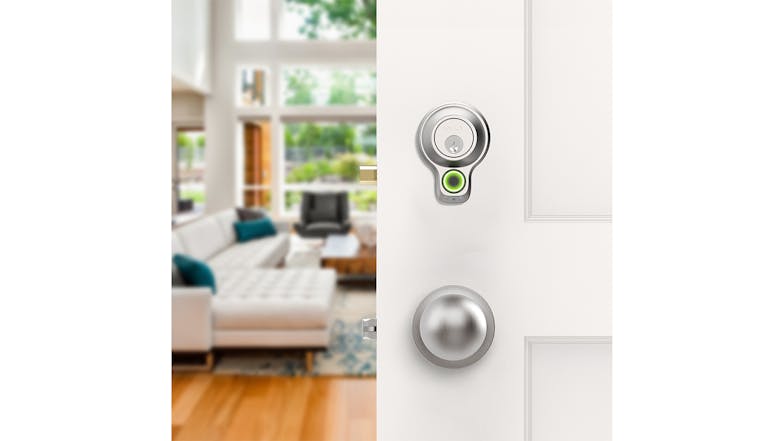 Lockly Flex Touch Deadbolt Smart Door Lock - Satin Nickel (with Fingerprint Sensor)