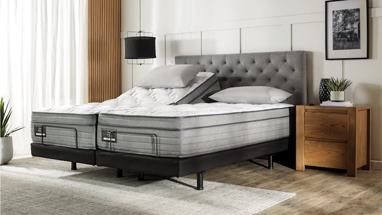 King Koil Conforma Deluxe II Soft Split Super King Mattress with Refresh Adjustable Base by A.H. Beard
