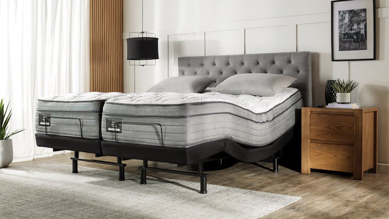 King Koil Conforma Deluxe II Soft Split Super King Mattress with Refresh Adjustable Base by A.H. Beard