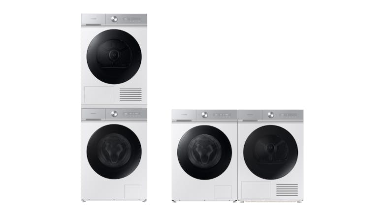 Samsung 9kg 19 Program Heat Pump Condenser Dryer - White (Bespoke AI/DV90BB9440GH)