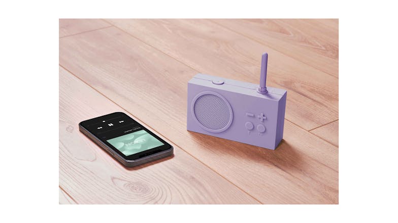 Lexon Tykho 3 FM Radio w/ Bluetooth - Lilac