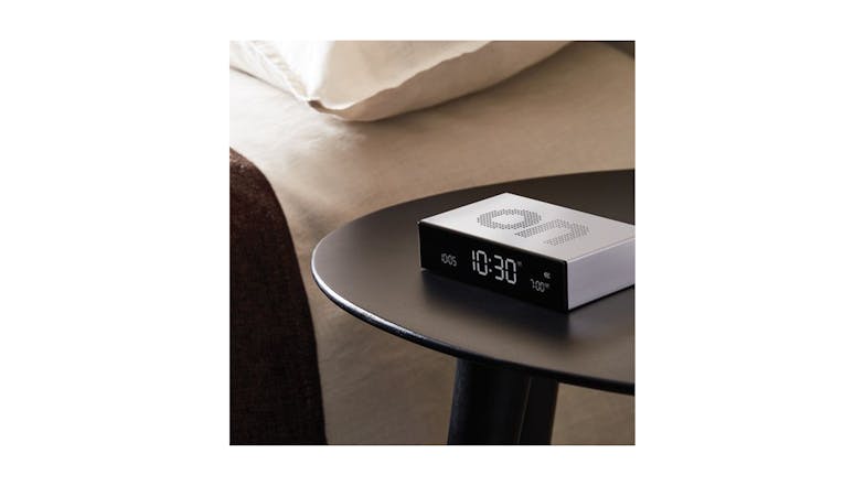 Lexon Flip Premium Alarm Clock - Aluminum