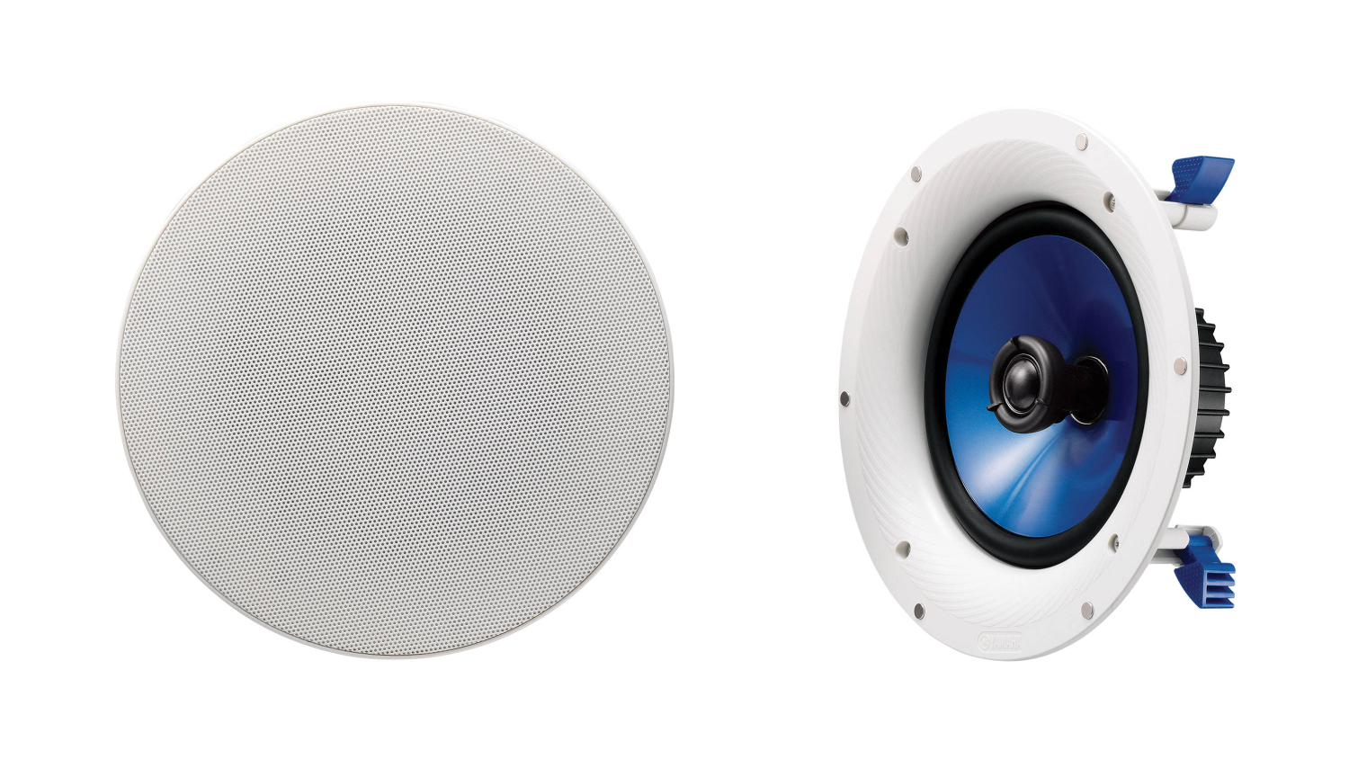 Yamaha NS-IC800 140W 8" In-Ceiling Speaker - Pair/White (NS-IC Series)