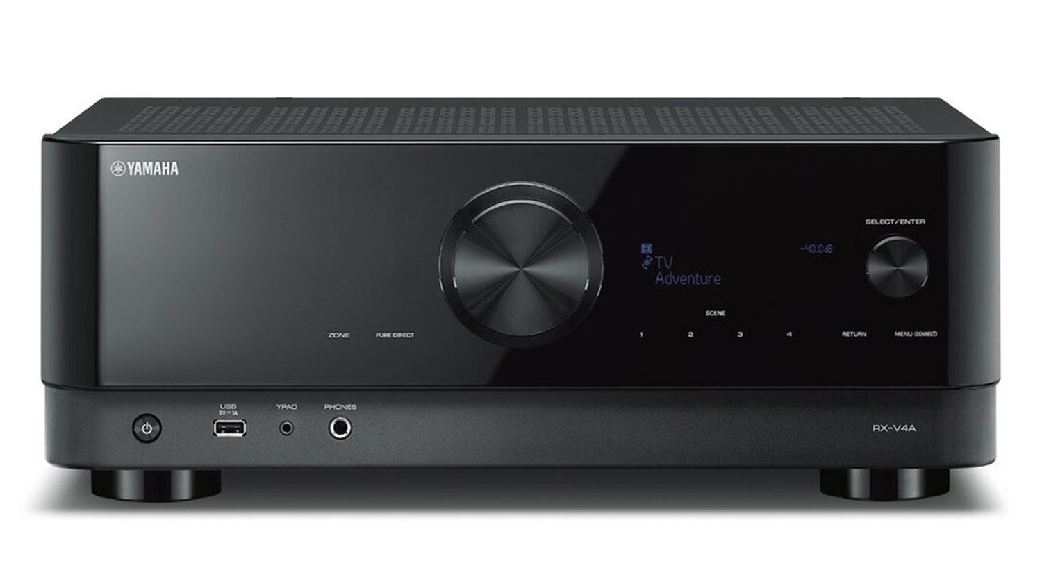Yamaha 5.2 Channel Smart AV Receiver - 8K Ultra HD | BT v4.2 & Wi-Fi - Black (RX-V4A)