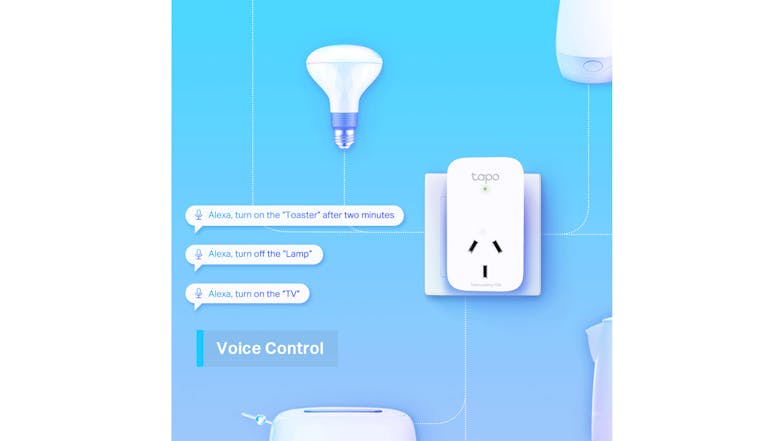 TP-Link Tapo P100 10A Mini Smart Wi-Fi Plug - 2 Pack