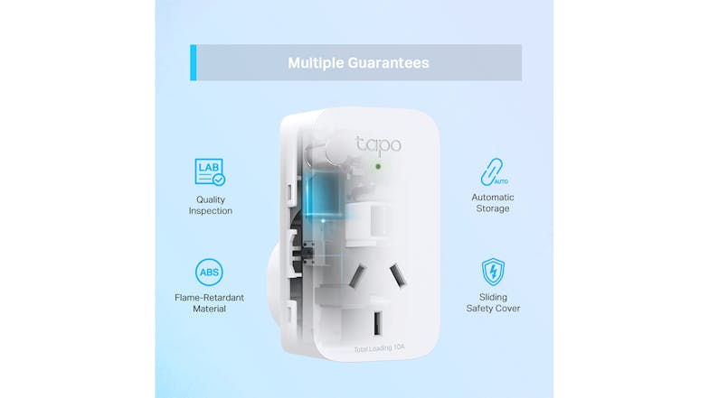 TP-Link Tapo P100 10A Mini Smart Wi-Fi Plug - 2 Pack