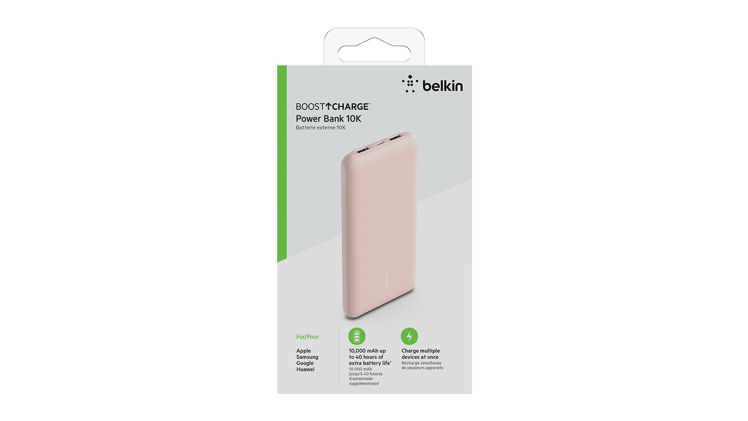 Belkin Boost Up Charge 10,000mAh USBC PD Power Bank Rose Gold Harvey Norman New Zealand