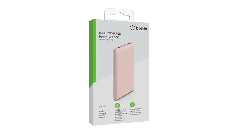 Belkin Boost Up Charge 10,000mAh USB-C PD Power Bank - Rose Gold