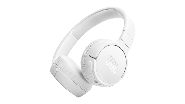 JBL TUNE 670 Adaptive Noise Cancelling Wireless On-Ear Headphones - White