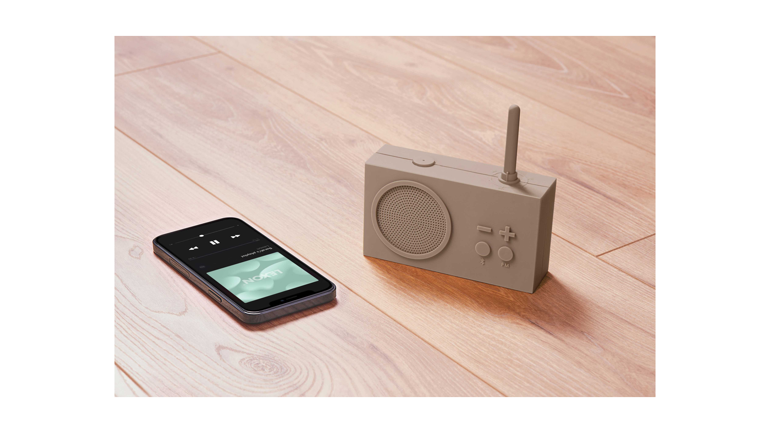 Lexon Tykho 3 FM Radio w/ Bluetooth - Taupe