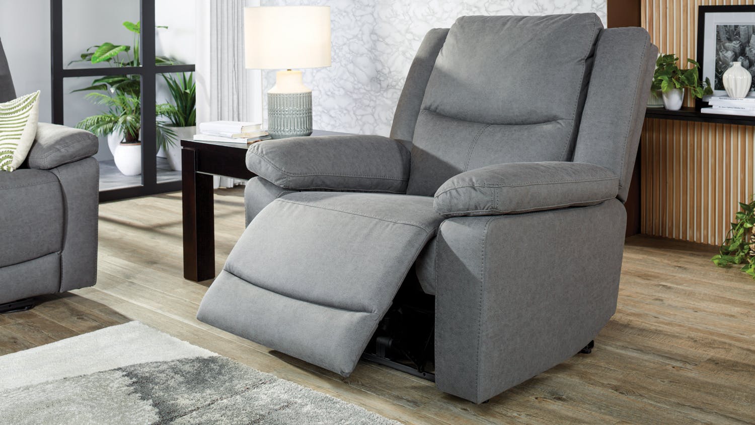 Savoy Fabric Electric Recliner Chair by Kuka Furniture