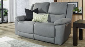 Savoy 2 Seater Fabric Electric Recliner Sofa by Kuka Furniture