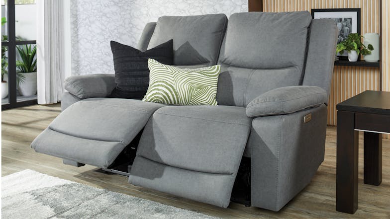Savoy 2 Seater Fabric Recliner Sofa by Kuka Furniture