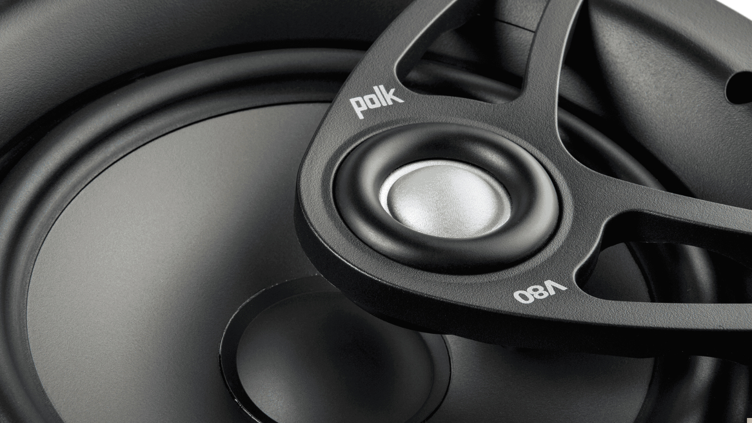 Polk Audio V80 100W 8" In-Ceiling Speaker - Single/White
