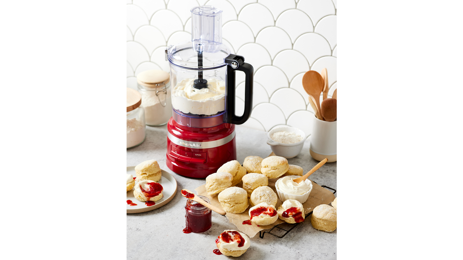 KitchenAid 9 Cup Food Processor Empire Red (5KFP0921AER) Harvey