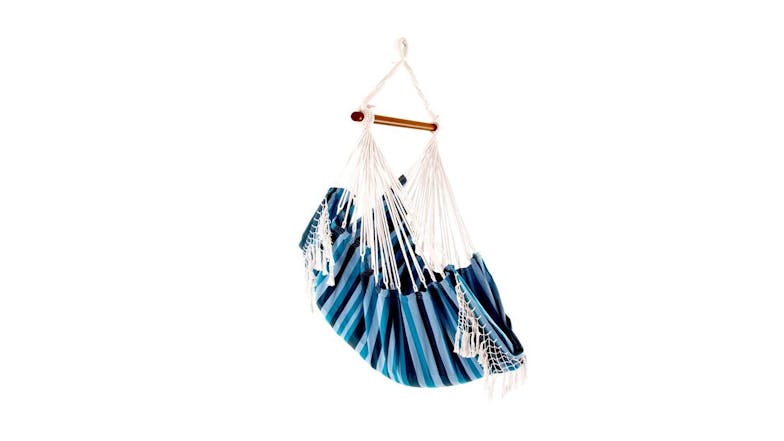 Vivere Brazilian-Style Hammock Chair - Blue Lagoon