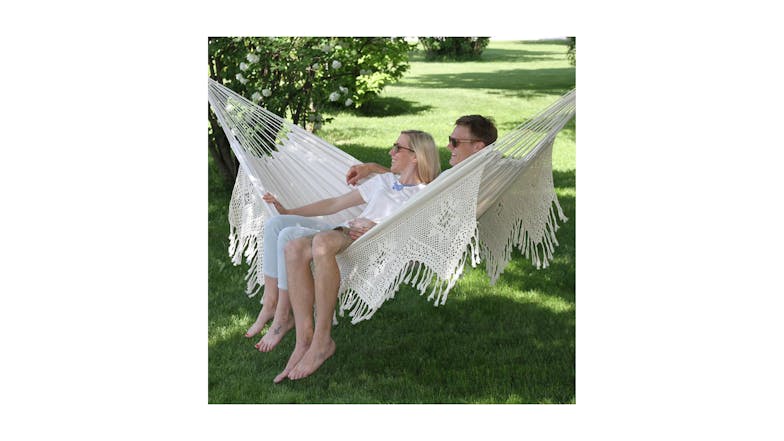 Vivere Double Deluxe Brazilian-Style Cotton Hammock