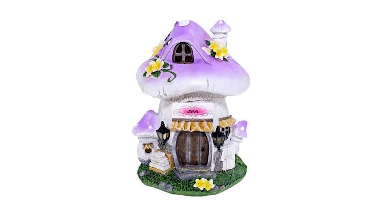 Solar Garden Ornament Day Spa House - 28cm