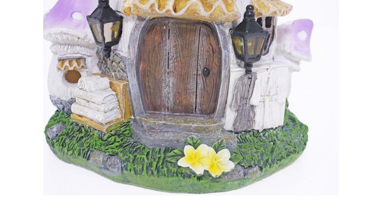 Solar Garden Ornament Day Spa House - 28cm