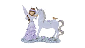 Garden Ornament Fairy With Unicorn