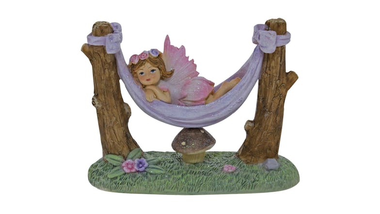 Garden Ornament Fairy In Hammock